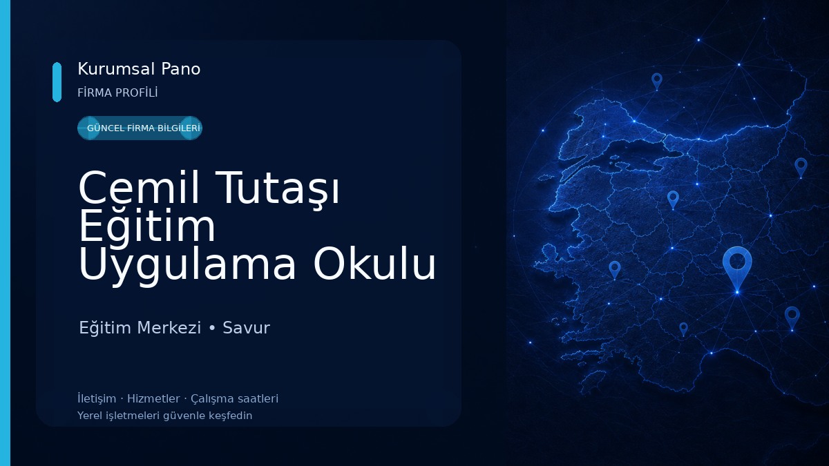 Cemil Tutaşı Eğitim Uygulama Okulu Eğitim Mer. Eğitim Merkezi
