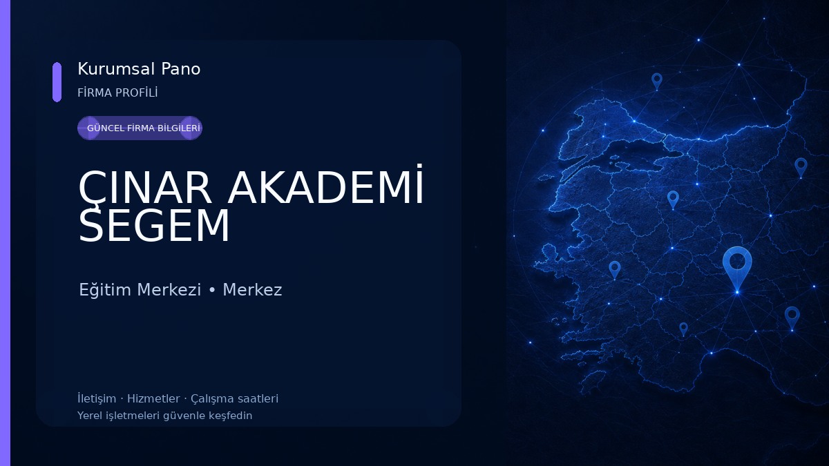 ÇINAR AKADEMİ SEGEM