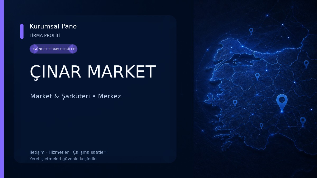 ÇINAR MARKET Market & Şarküteri