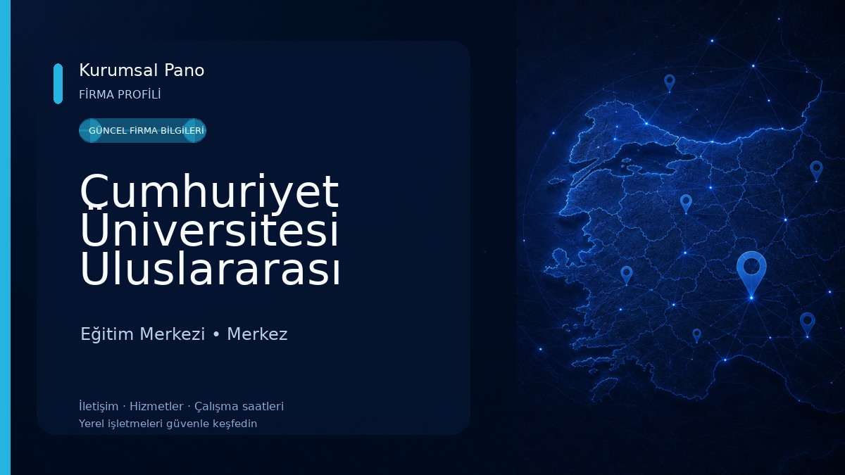 Cumhuriyet Üniversitesi Uluslararası Öğrenci Ofisi
