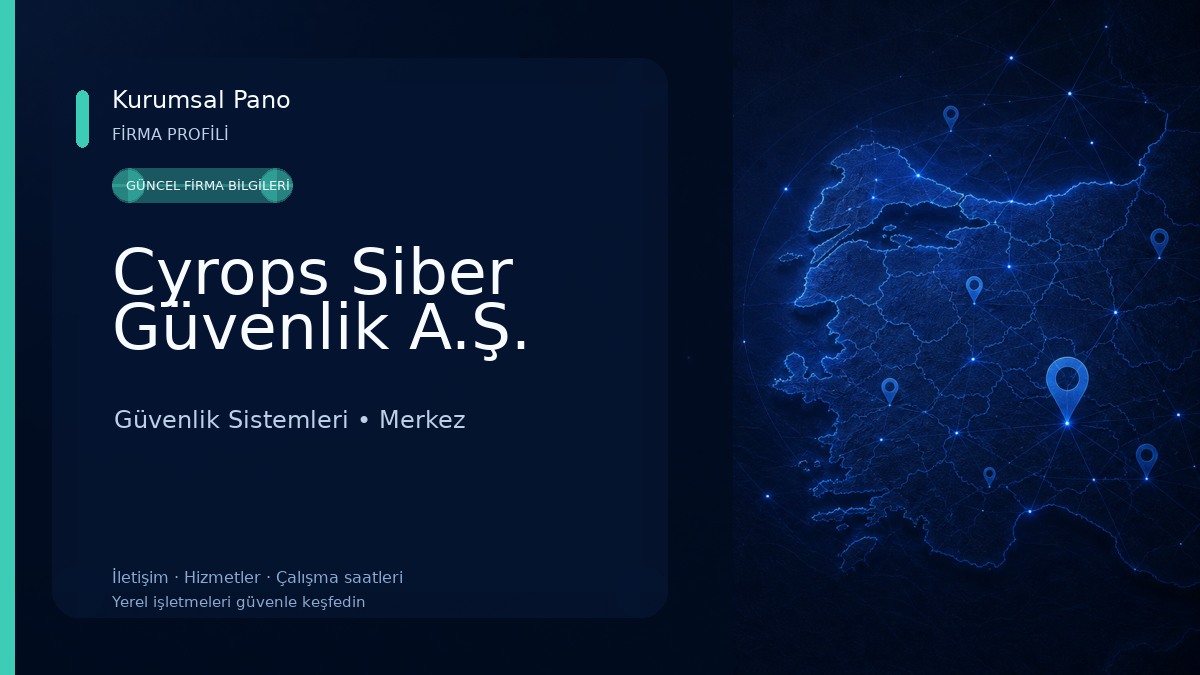 Cyrops Siber Güvenlik A.Ş.