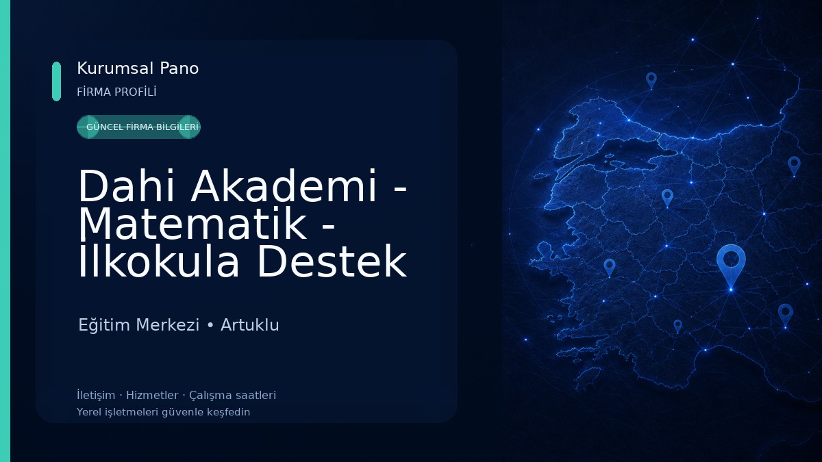 Dahi Akademi - Matematik - İlkokula Destek Eğitim Merkezi