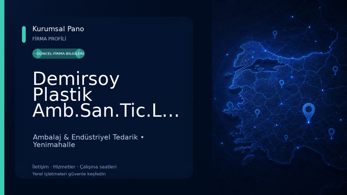 Demirsoy Plastik Amb.San.Tic.Ltd.Şti. Ambalaj & Endüstriyel Tedarik