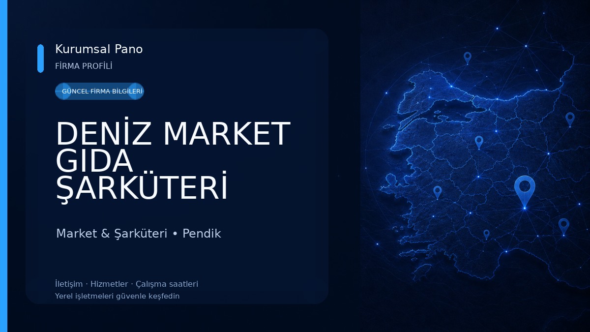DENİZ MARKET GIDA ŞARKÜTERİ Market & Şarküteri