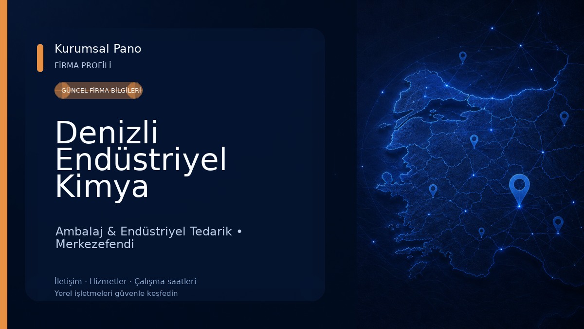 Denizli Endüstriyel Kimya Ambalaj & Endüstriyel Tedarik
