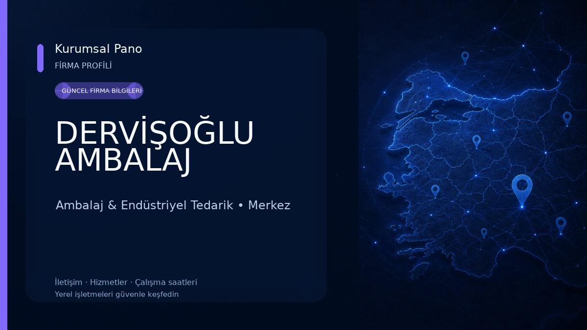 DERVİŞOĞLU AMBALAJ Ambalaj & Endüstriyel Tedarik