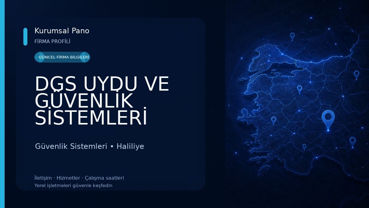 DGS UYDU VE GÜVENLİK SİSTEMLERİ Güvenlik Sistemleri
