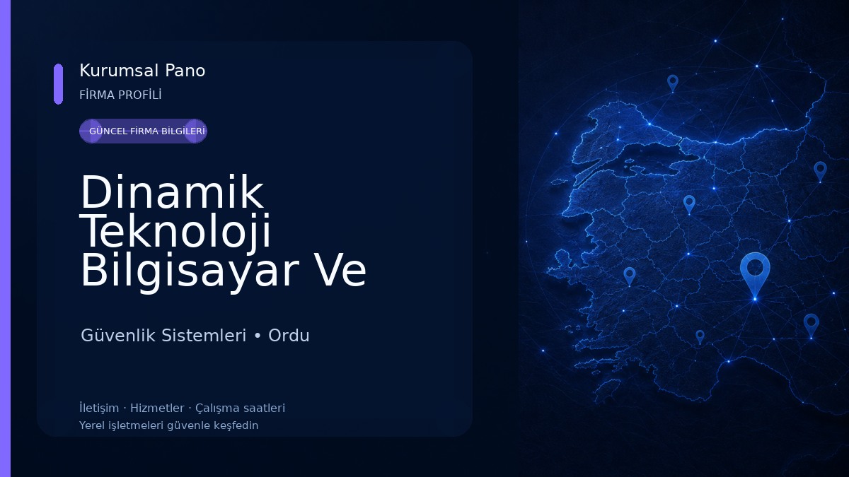Dinamik Teknoloji Bilgisayar Ve Güvenlik Sistemleri 