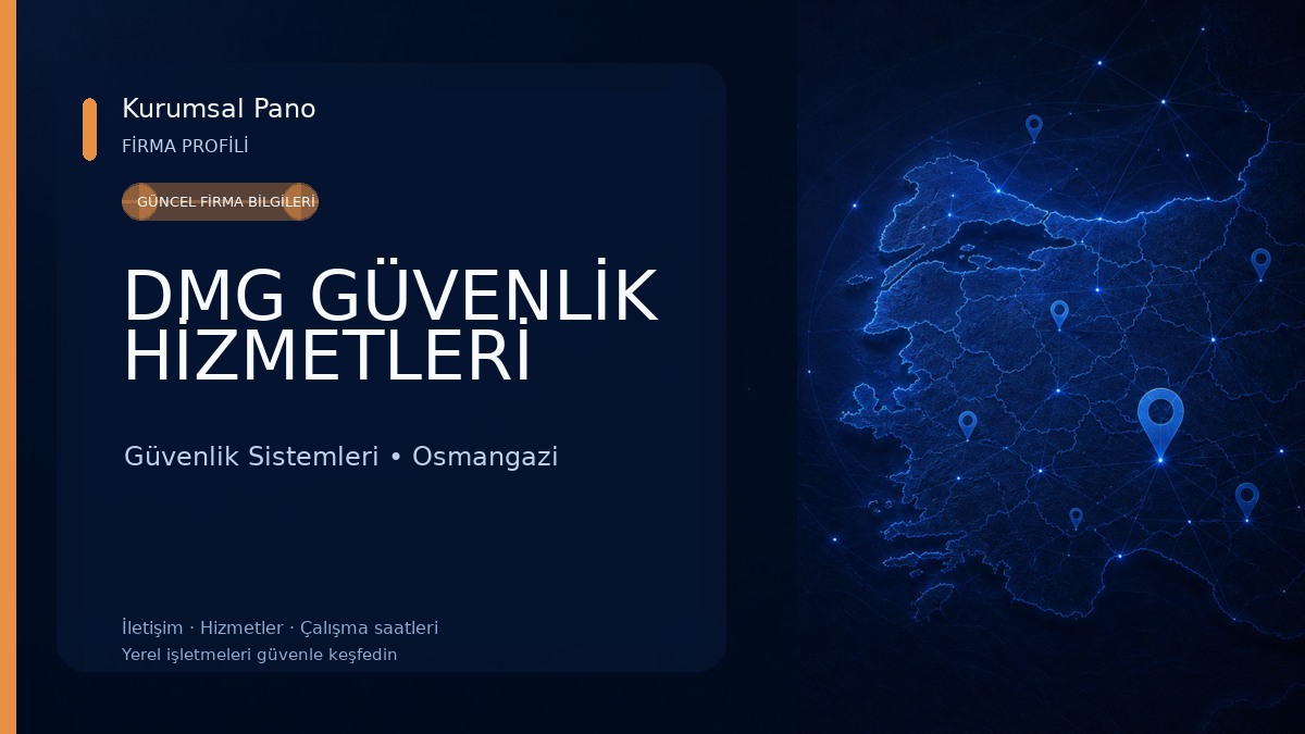 DMG GÜVENLİK HİZMETLERİ Güvenlik Sistemleri