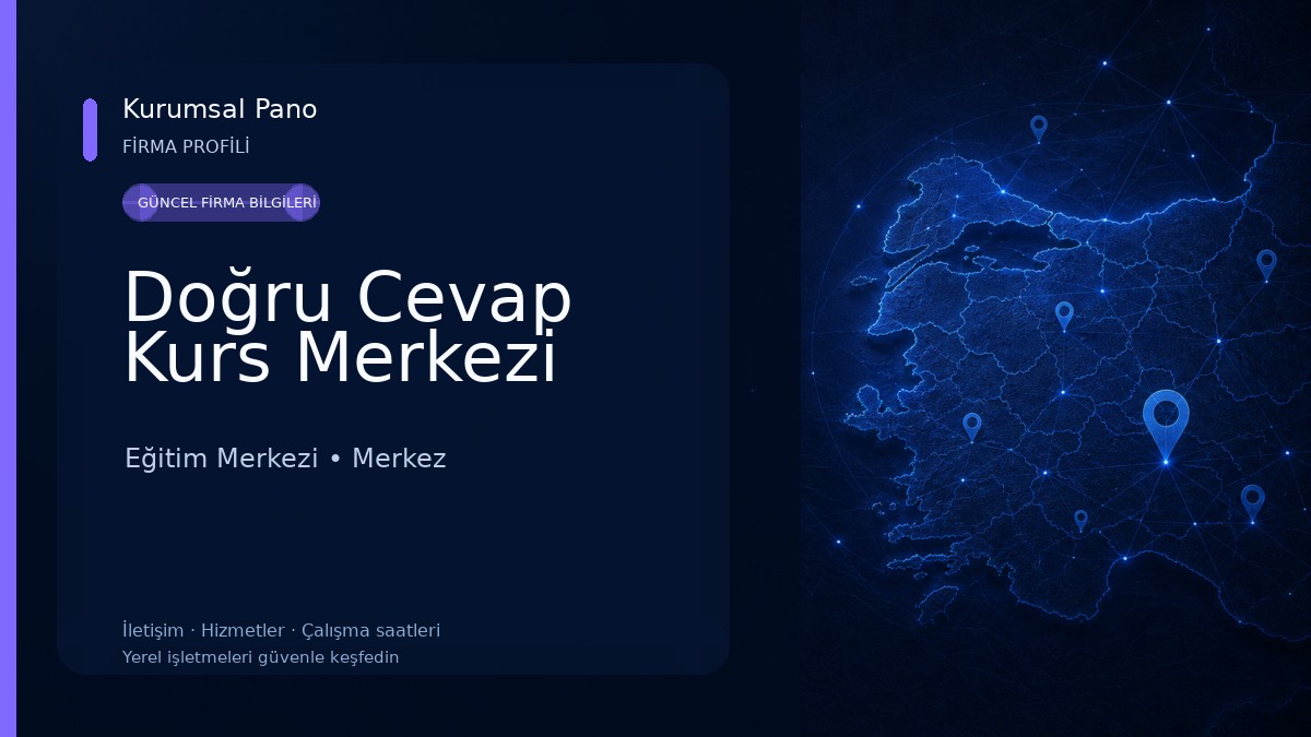 Doğru Cevap Kurs Merkezi