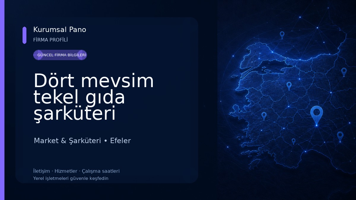 Dört mevsim tekel gıda şarküteri Market & Şarküteri