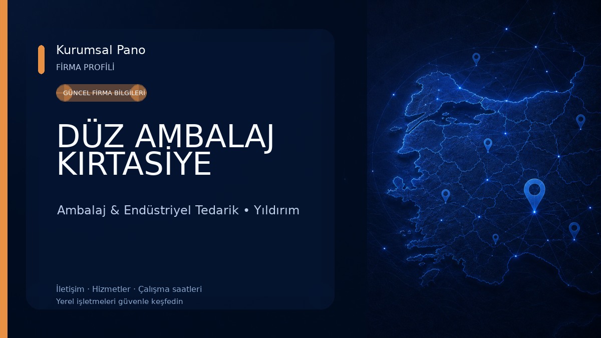 DÜZ AMBALAJ KIRTASİYE Ambalaj & Endüstriyel Tedarik