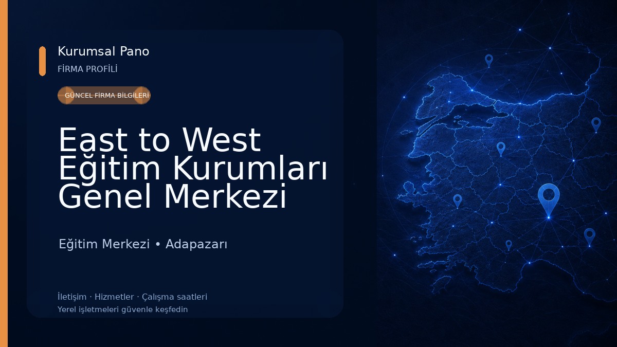 East to West Eğitim Kurumları Genel Merkezi Eğitim Merkezi