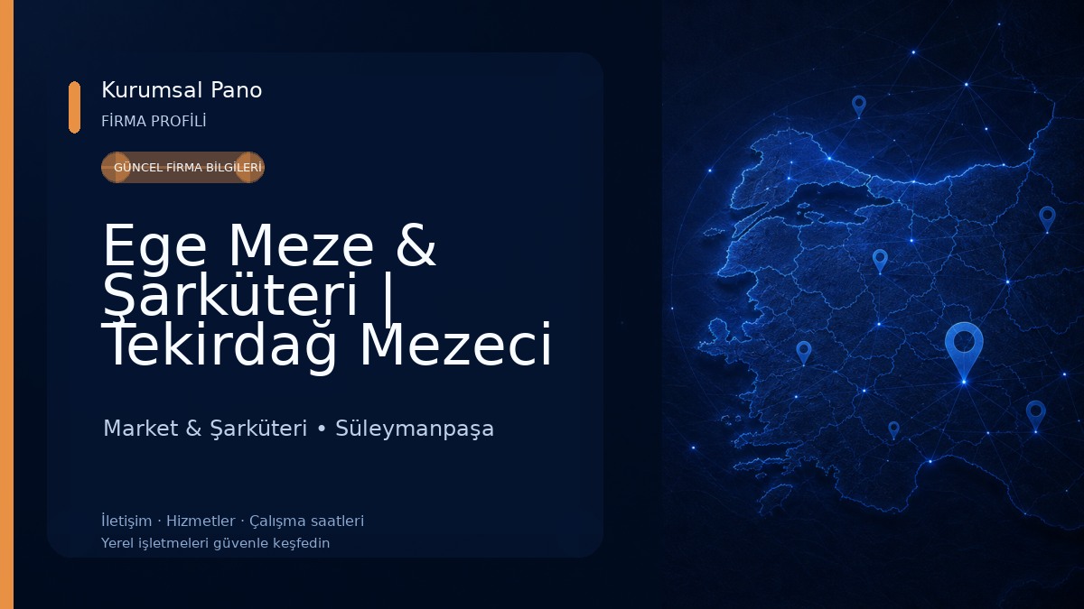 Ege Meze & Şarküteri | Tekirdağ Mezeci