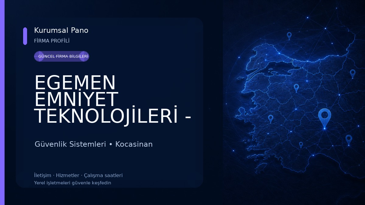 EGEMEN EMNİYET TEKNOLOJİLERİ - RECPOİNT