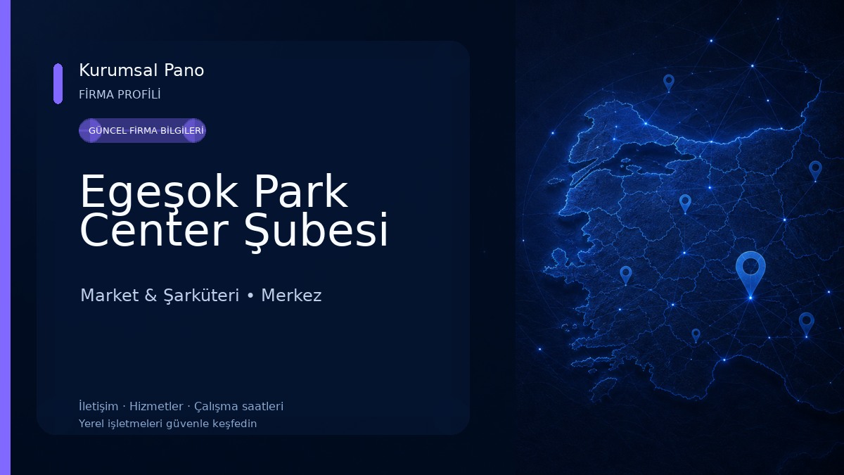 Egeşok Park Center Şubesi Market & Şarküteri