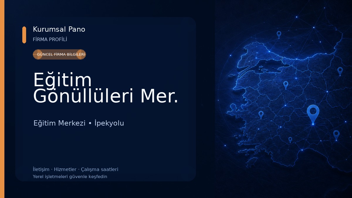 Eğitim Gönüllüleri Mer. Eğitim Merkezi
