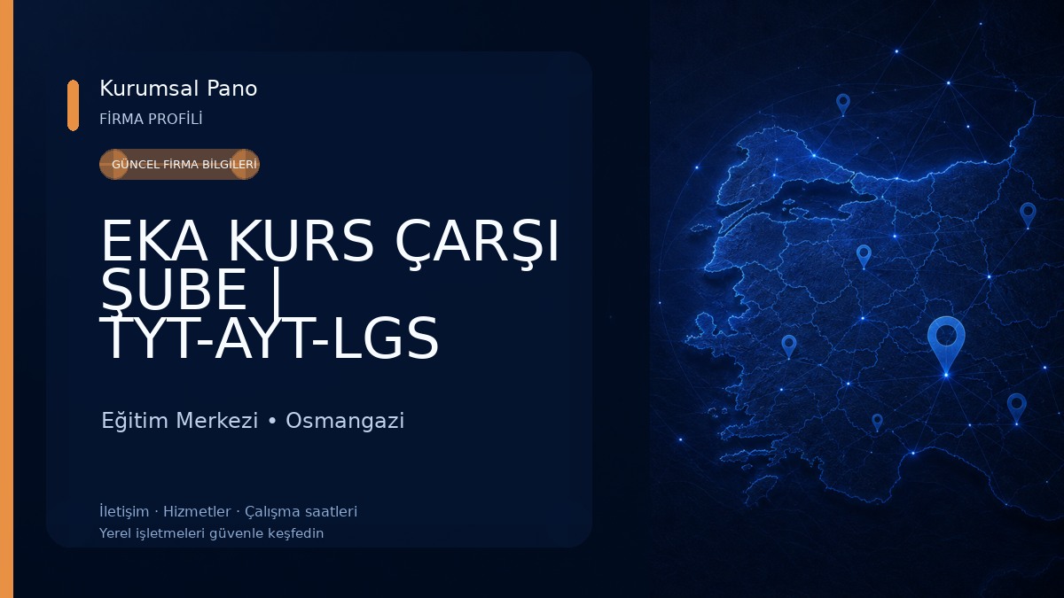 EKA KURS ÇARŞI ŞUBE | TYT-AYT-LGS