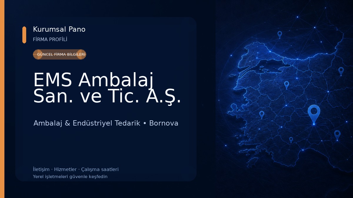 EMS Ambalaj San. ve Tic. A.Ş. Ambalaj & Endüstriyel Tedarik