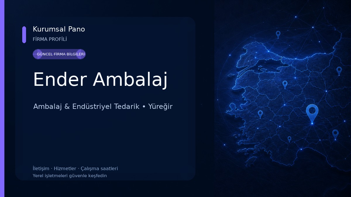 Ender Ambalaj Ambalaj & Endüstriyel Tedarik