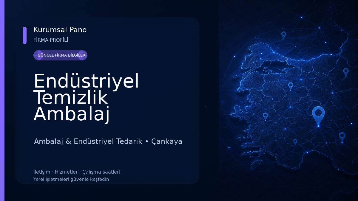 Endüstriyel Temizlik Ambalaj 