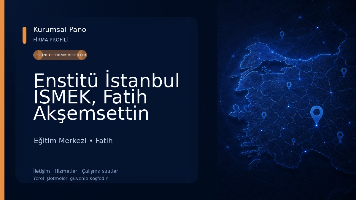 Enstitü İstanbul İSMEK, Fatih Akşemsettin Eğitim Merkezi