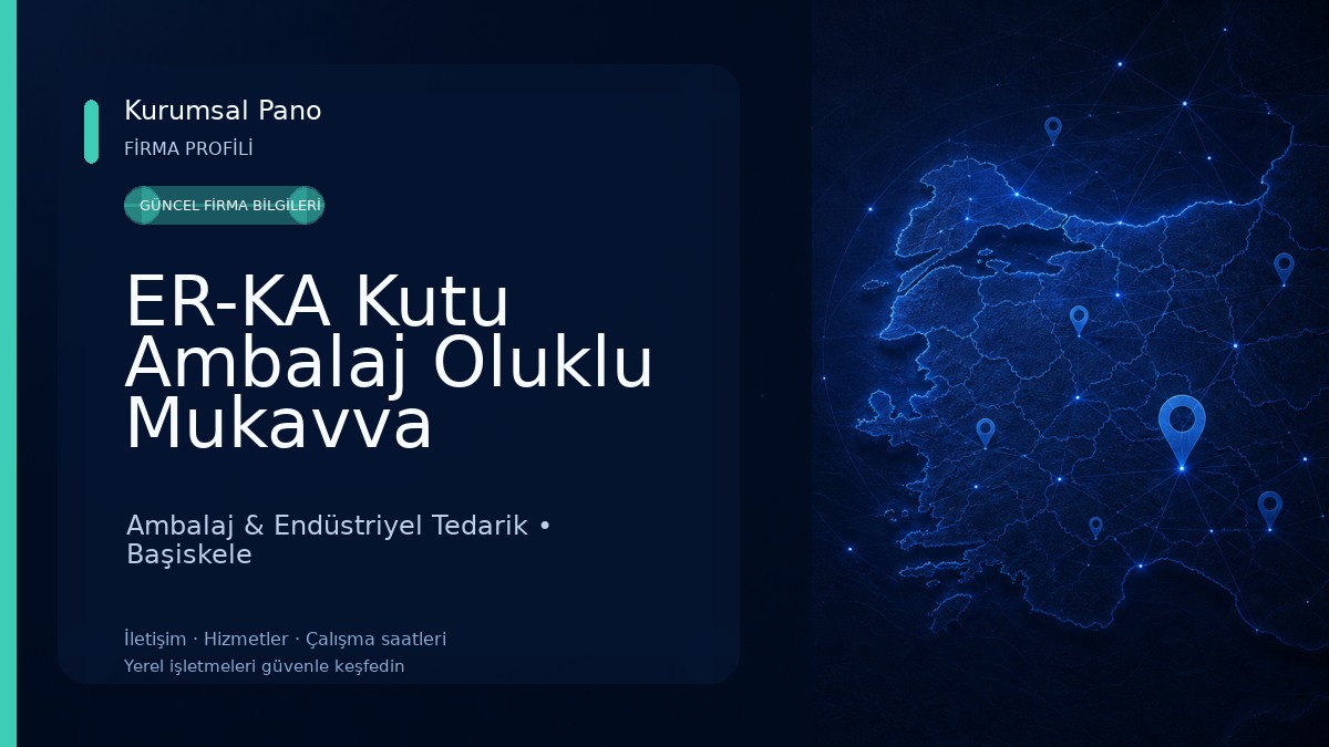 ER-KA Kutu Ambalaj Oluklu Mukavva Ambalaj & Endüstriyel Tedarik