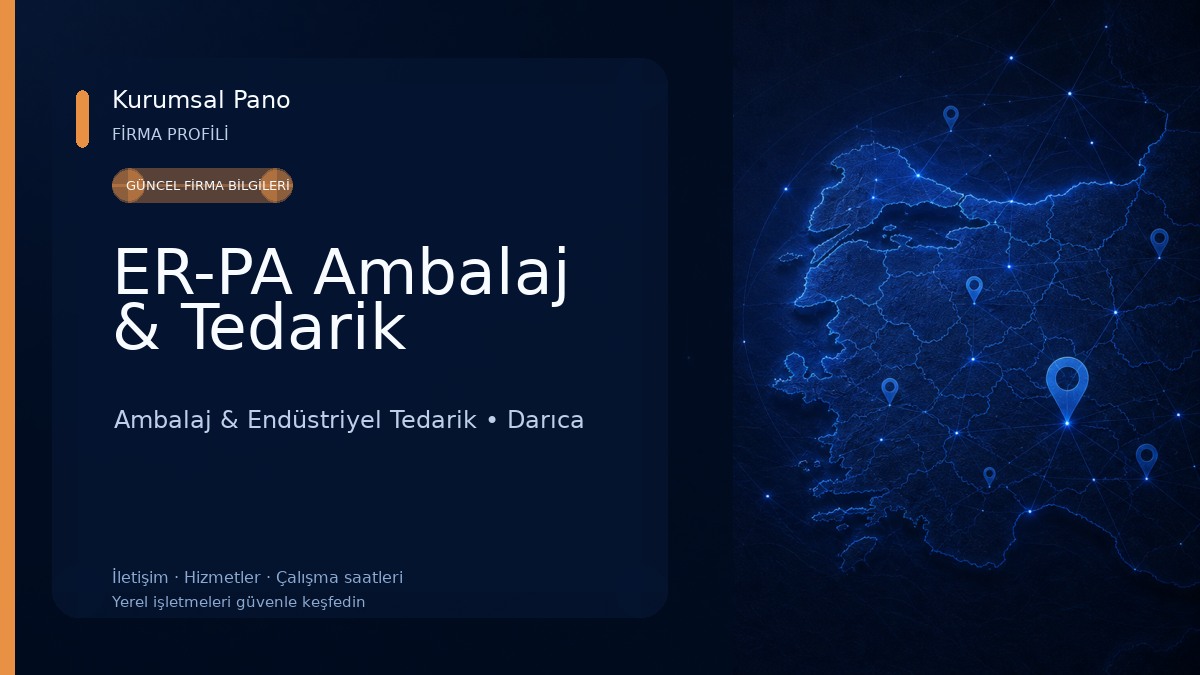 ER-PA Ambalaj & Tedarik Ambalaj & Endüstriyel Tedarik