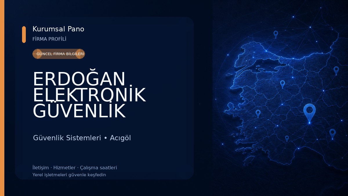 ERDOĞAN ELEKTRONİK GÜVENLİK SİSTEMLERİ