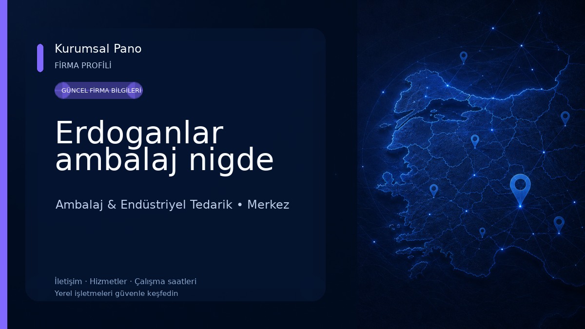 Erdoganlar ambalaj nigde Ambalaj & Endüstriyel Tedarik
