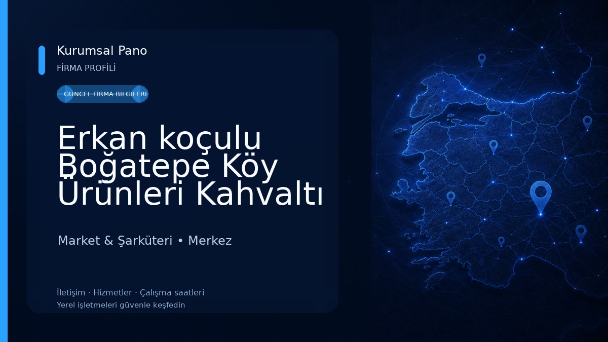Erkan koçulu Boğatepe Köy Ürünleri Kahvaltı Salonu Market & Şarküteri