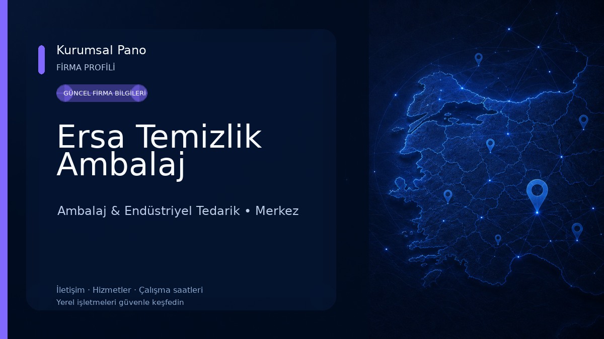 Ersa Temizlik Ambalaj Ambalaj & Endüstriyel Tedarik