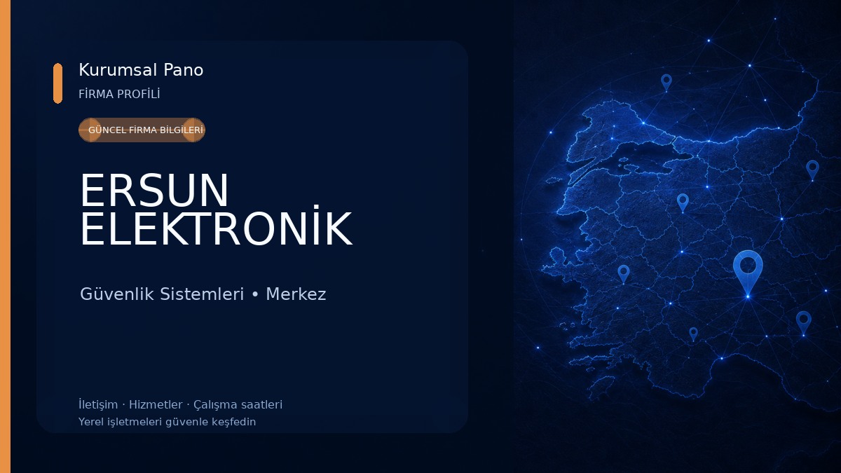 ERSUN ELEKTRONİK Güvenlik Sistemleri