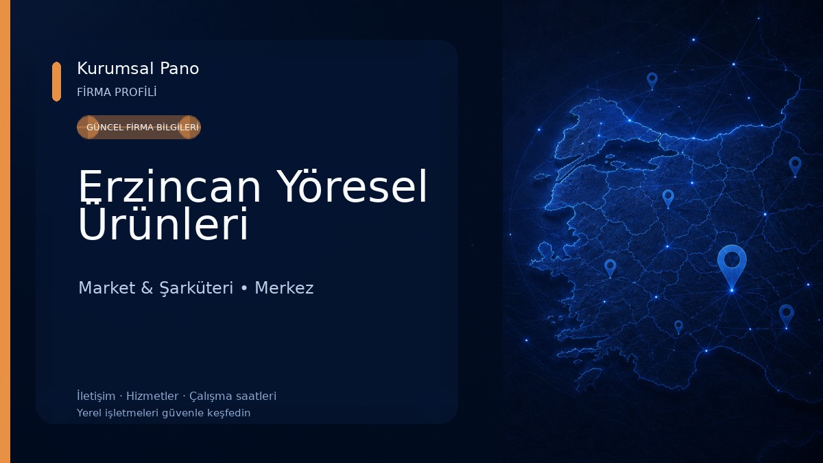 Erzincan Yöresel Ürünleri