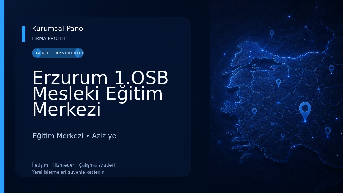 Erzurum 1.OSB Mesleki Eğitim Merkezi