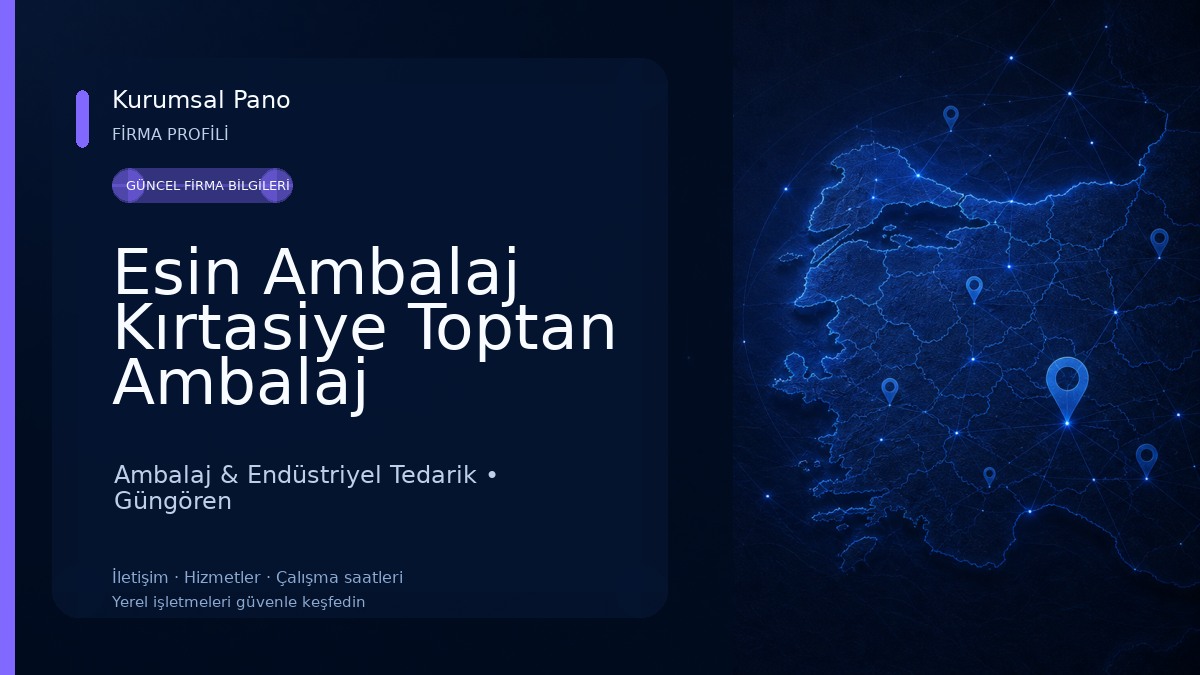 Esin Ambalaj Kırtasiye Toptan Ambalaj Malzemeleri | Koli Bandı - Streç - Poşet