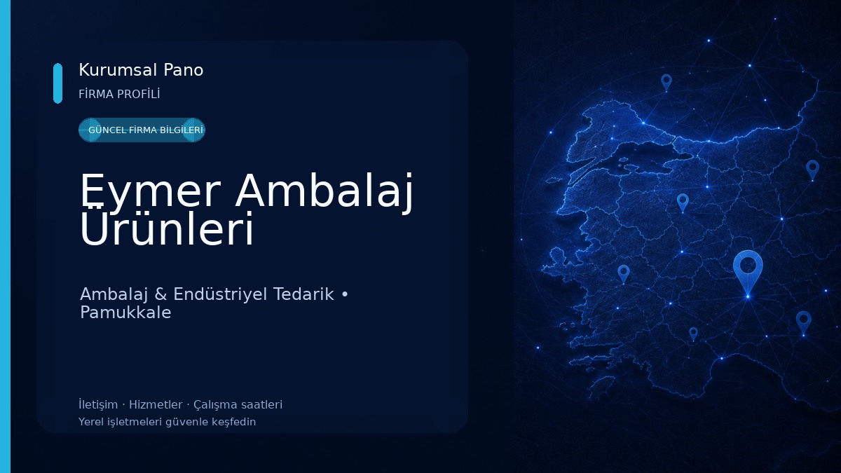 Eymer Ambalaj Ürünleri Ambalaj & Endüstriyel Tedarik