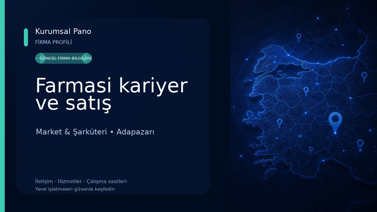 Farmasi kariyer ve satış Market & Şarküteri