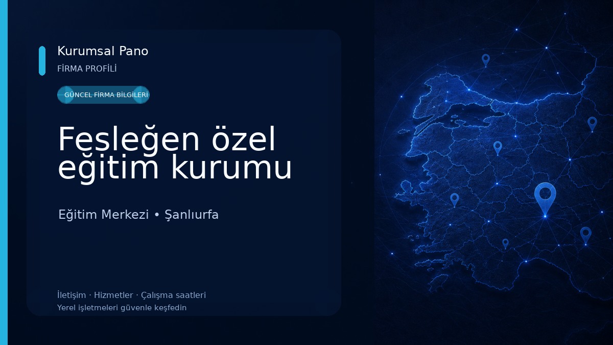 Fesleğen özel eğitim kurumu 