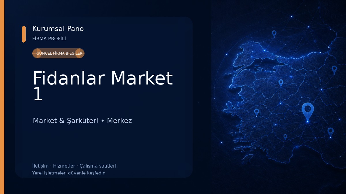 Fidanlar Market 1 Market & Şarküteri