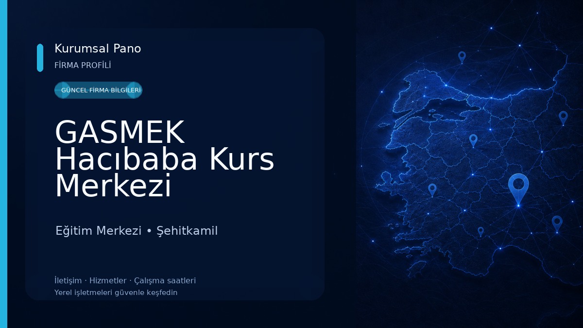 GASMEK Hacıbaba Kurs Merkezi