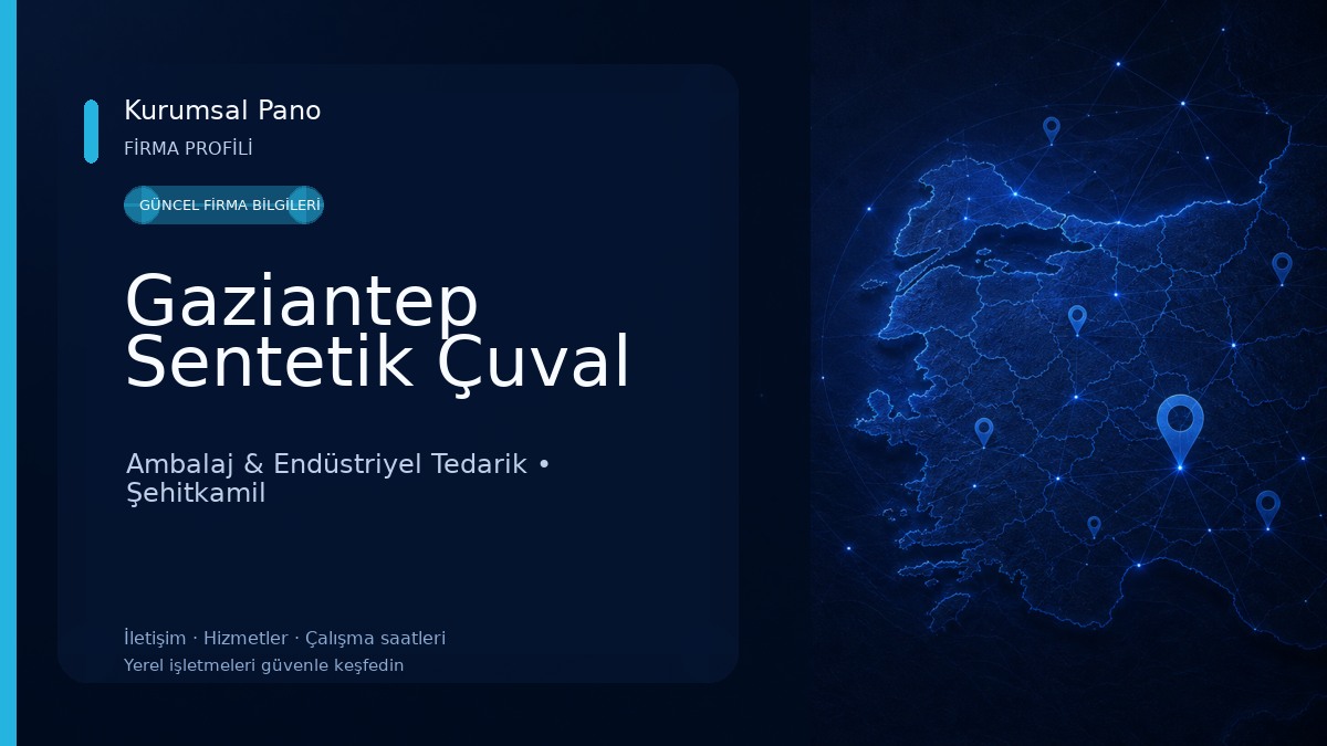 Gaziantep Sentetik Çuval Ambalaj & Endüstriyel Tedarik