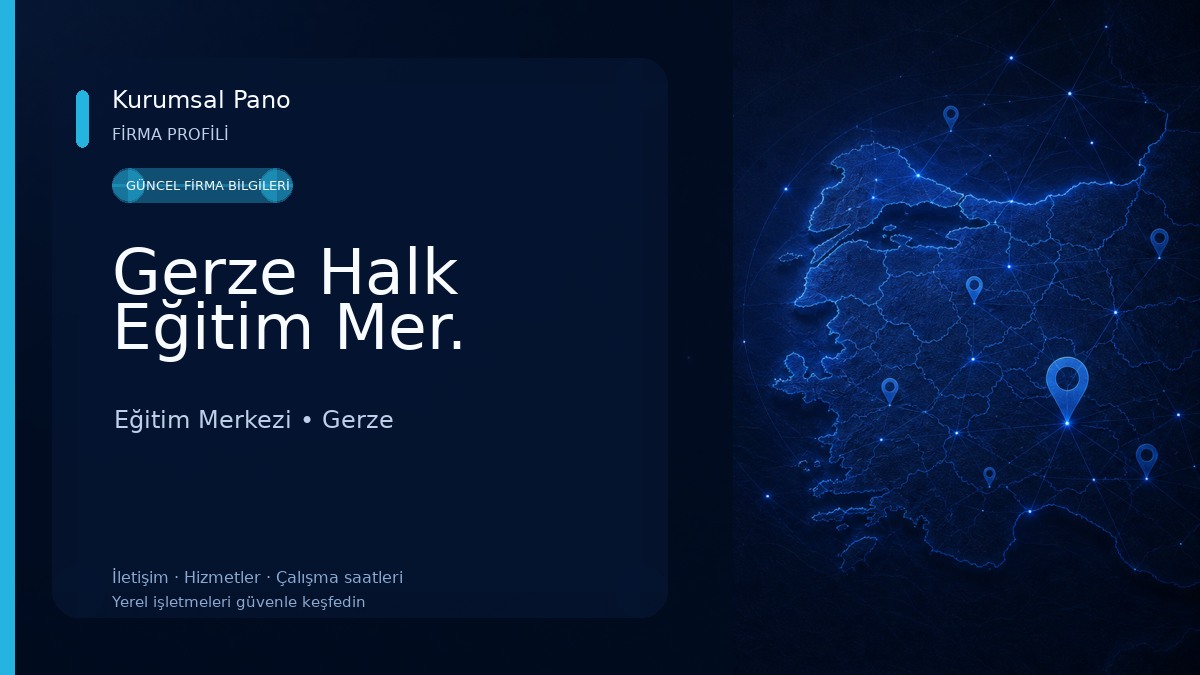 Gerze Halk Eğitim Mer. Eğitim Merkezi