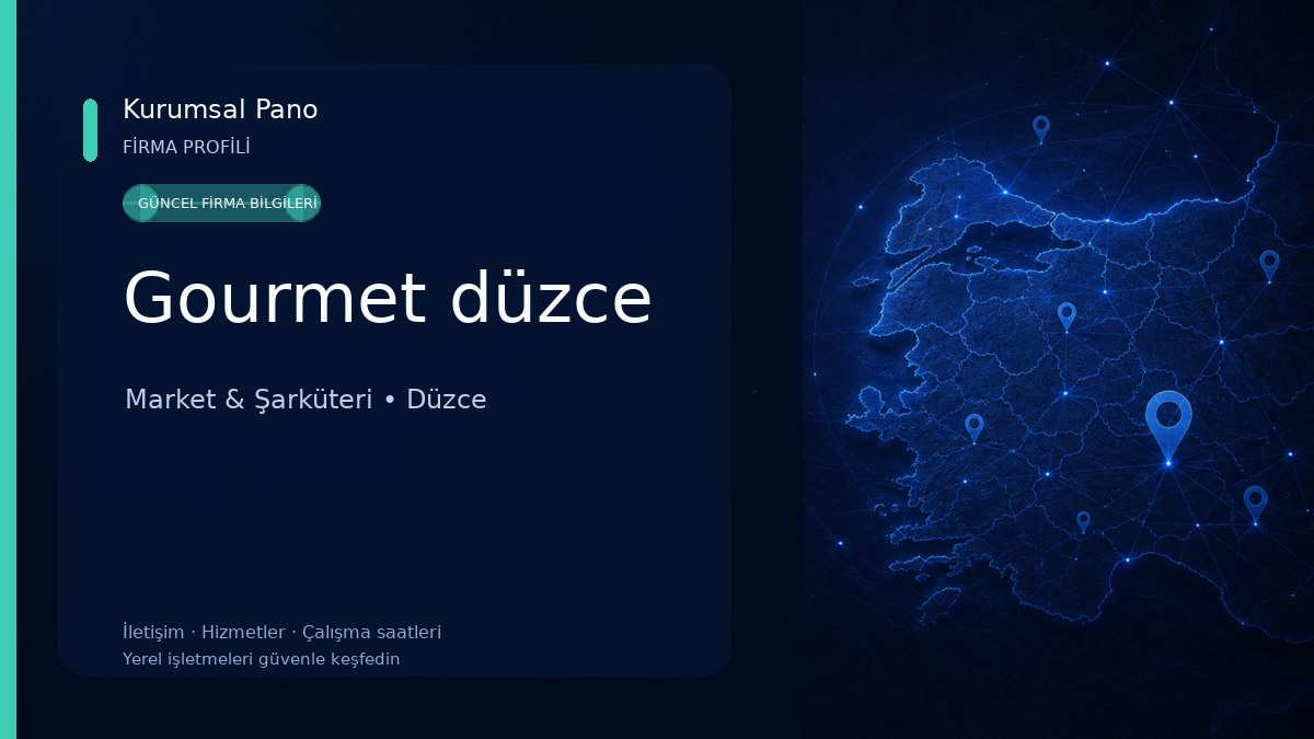 Gourmet düzce