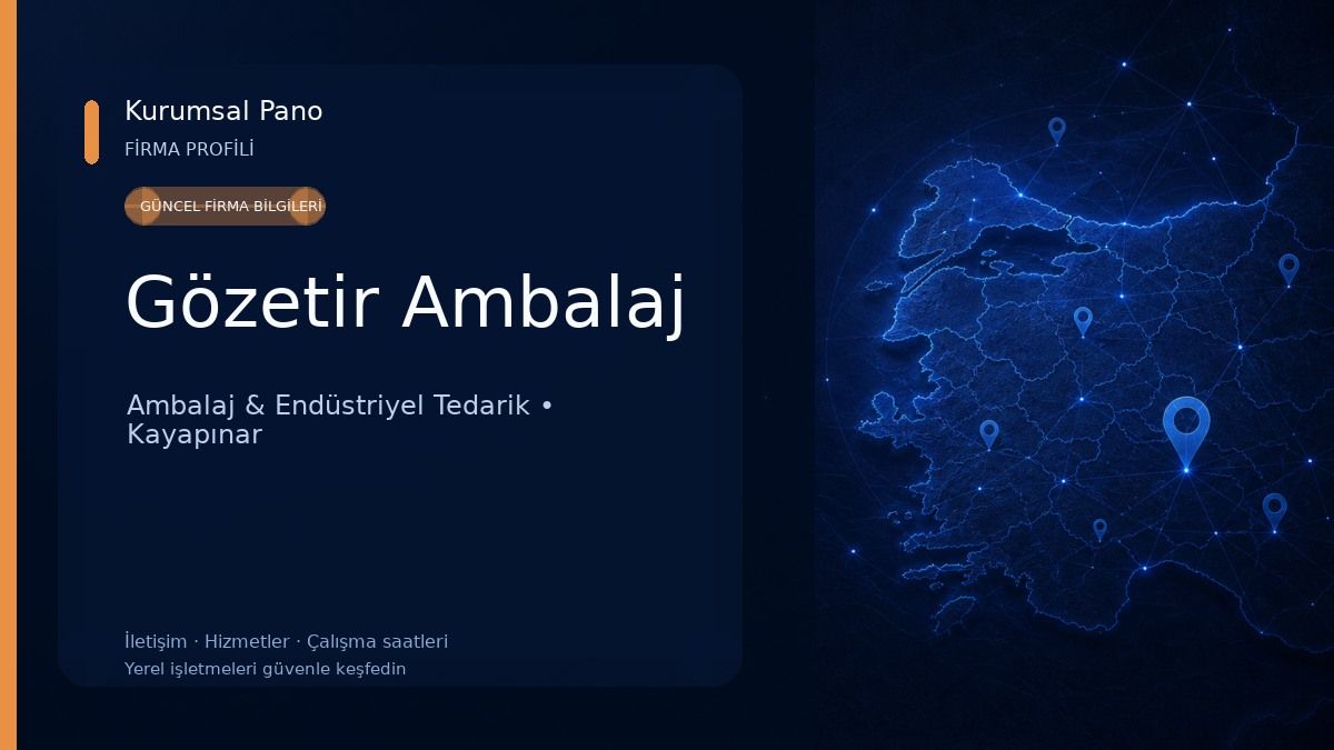 Gözetir Ambalaj Ambalaj & Endüstriyel Tedarik