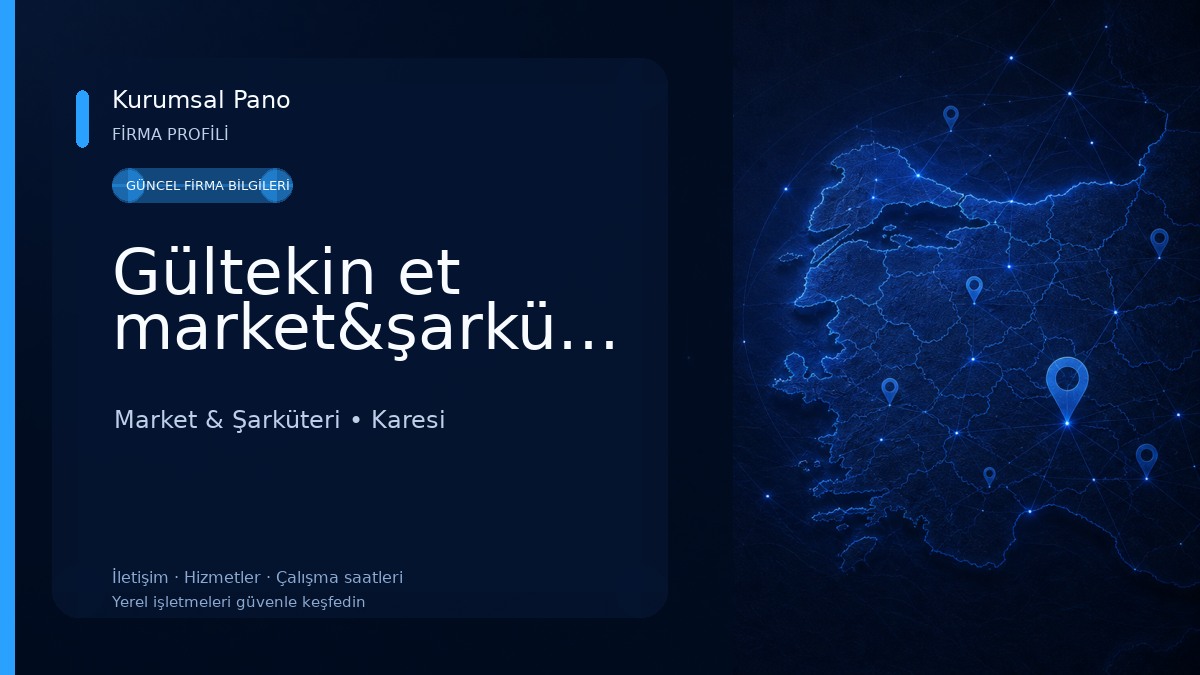 Gültekin et market&şarküteri 