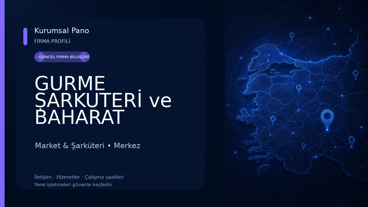 GURME ṢARKUTERİ ve BAHARAT Market & Şarküteri
