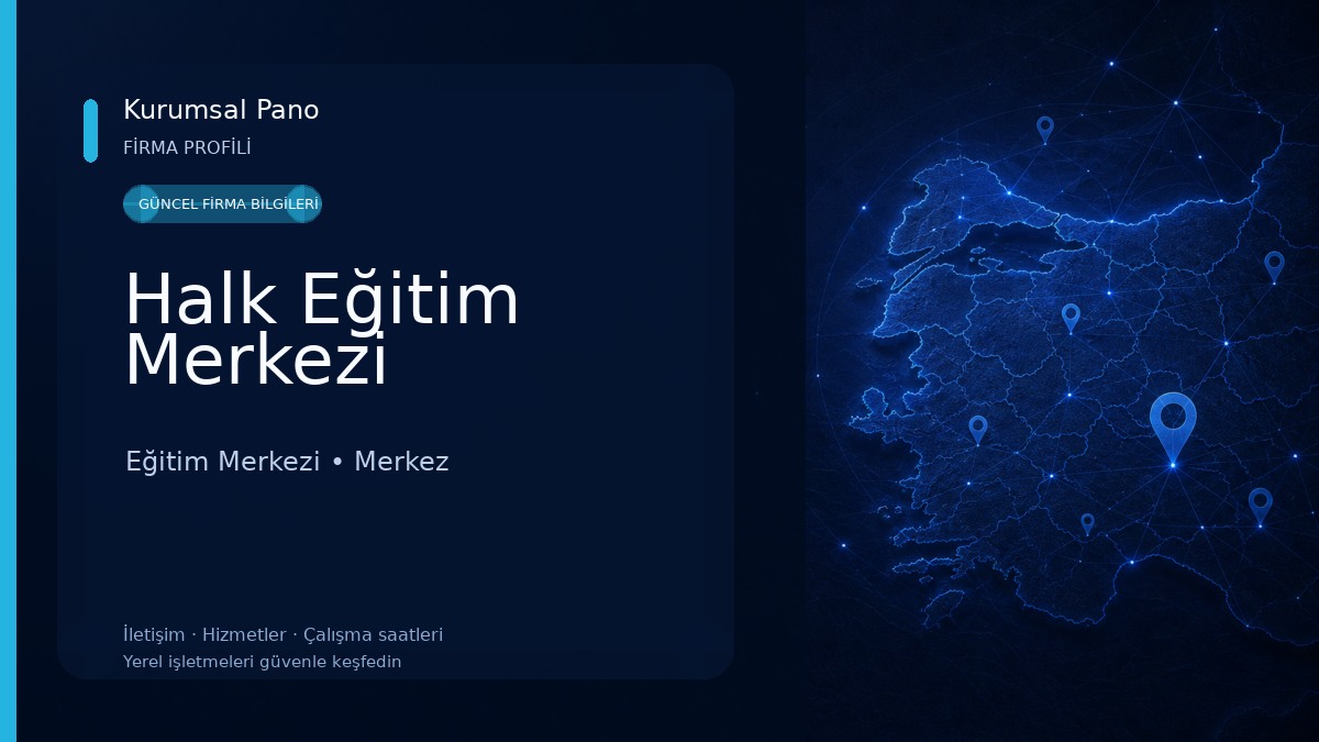 Halk Eğitim Merkezi Eğitim Merkezi