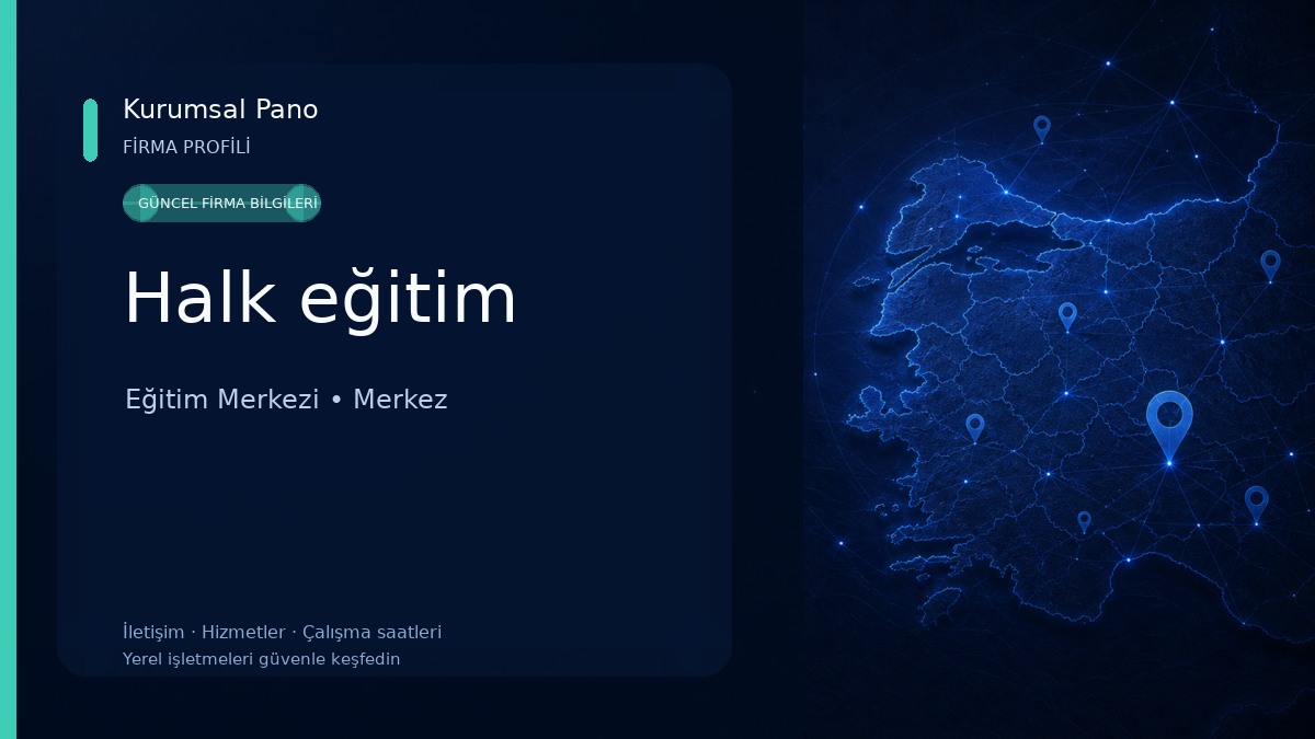 Halk eğitim