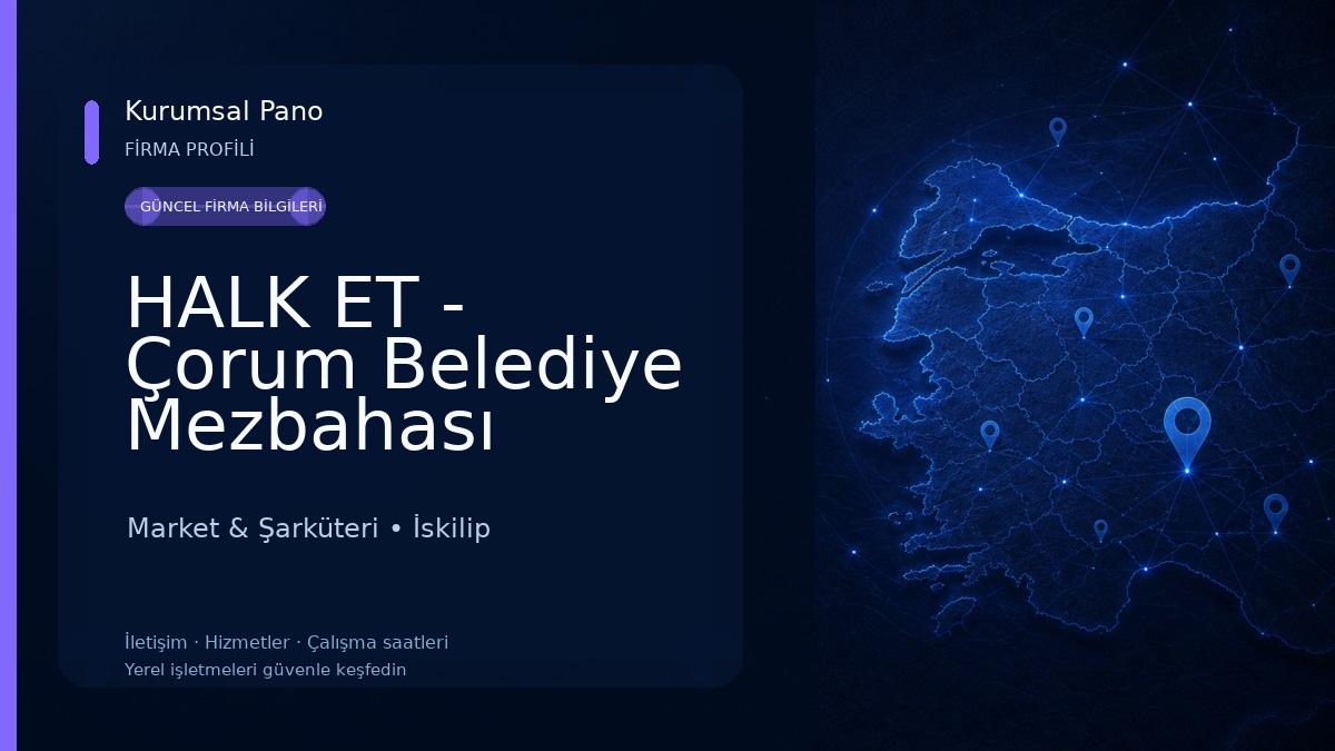 HALK ET - Çorum Belediye Mezbahası
